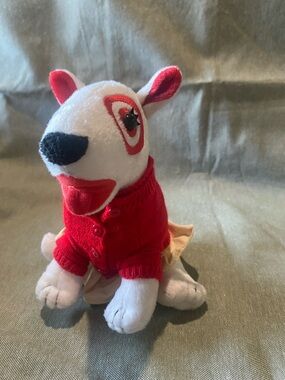 Target Red and White Plush Dog Collectible Toy